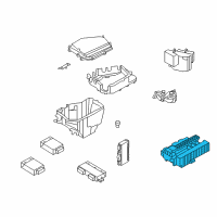 OEM 2012 BMW Z4 Power Distribution Box, Front Diagram - 61-14-9-154-970