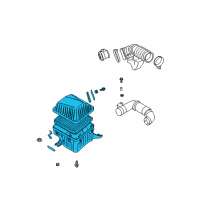 OEM Kia Sorento Air Cleaner Assembly Diagram - 281103E000