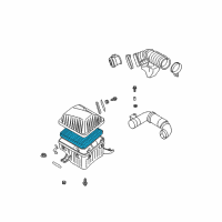 OEM 2004 Kia Sorento Air Cleaner Element Diagram - 281133E000