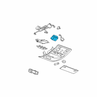 OEM 2012 Chevrolet Silverado 2500 HD Sunroof Switch Diagram - 25786403