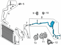 OEM Toyota Highlander Pressure Line Assembly Diagram - 88710-0E440