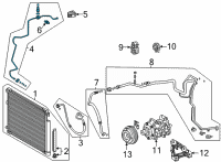 OEM 2021 Toyota Highlander Liquid Line Diagram - 88710-0E480