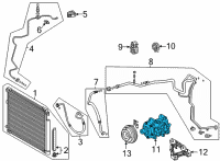OEM Toyota Highlander Compressor Diagram - 88320-0E130
