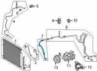 OEM 2021 Toyota Highlander Suction Hose Diagram - 88704-0E320
