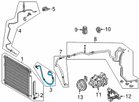 OEM 2021 Toyota Highlander Discharge Hose Diagram - 88711-0E150