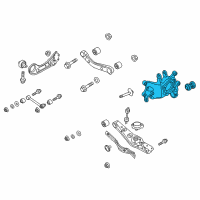 OEM 2017 Hyundai Tucson Carrier Assembly-Rear Axle, LH Diagram - 52710-D3300