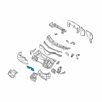 OEM 2005 Chrysler Crossfire INSULATOR-Tunnel Top Reinforcement Diagram - 5097917AA