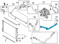 OEM Hyundai Santa Cruz Pipe & O-Ring Assembly-Water Inlet Diagram - 25460-2S500