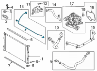 OEM Hyundai Sonata Hose Diagram - 25451-L1500