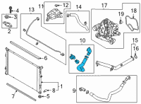 OEM 2022 Hyundai Sonata Hose Assembly-Radiator, UPR Diagram - 25414-L1701