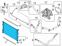 OEM 2022 Hyundai Sonata RADIATOR ASSY Diagram - 25310-L0300