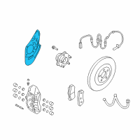 OEM 2012 Nissan GT-R Plate-BAFFLE Diagram - 41151-JF00A