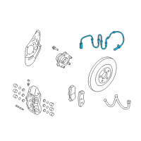 OEM 2012 Nissan GT-R Sensor Assembly-Anti SKID, Front Diagram - 47910-JF00A