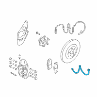 OEM 2009 Nissan GT-R Hose Assembly-Brake Front Diagram - 46211-JF00C