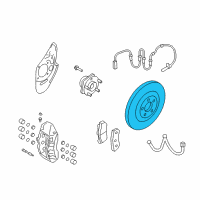 OEM 2021 Nissan GT-R Rotor-Disc Brake, Front Diagram - 40206-KJ10A