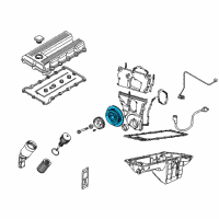 OEM 1999 BMW 318ti Damper Pulley Diagram - 11-23-1-743-305