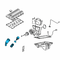 OEM BMW 325is Oil Filter With Plastic Cover Diagram - 11-42-1-715-878