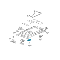OEM 2007 Pontiac Torrent Housing-Dome Lamp *Gray L Diagram - 15210446