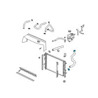 OEM 2007 Saturn Vue Upper Hose Clamp Diagram - 11517143