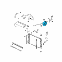 OEM Saturn Tank Asm, Radiator Surge Diagram - 10381902