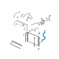 OEM 2006 Saturn Vue Lower Hose Diagram - 22712138