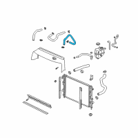 OEM 2004 Saturn Vue Hose, Heater Inlet Front Diagram - 22712142