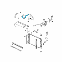 OEM 2005 Saturn Vue Hose, Heater Outlet Front Diagram - 15247033