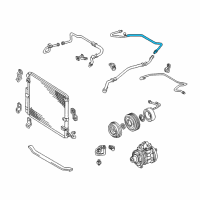 OEM 2002 Lexus LX470 Pipe, Cooler Refrigerant Suction, C Diagram - 88717-6A190