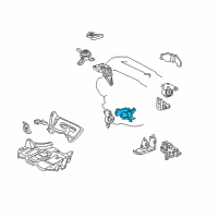 OEM 2003 Toyota MR2 Spyder Front Bracket Diagram - 12311-22080