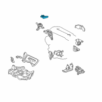 OEM 2003 Toyota MR2 Spyder Side Bracket Diagram - 12316-22070