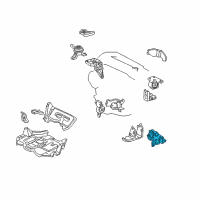 OEM 2000 Toyota MR2 Spyder Side Mount Diagram - 12372-22040