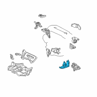 OEM 2005 Toyota MR2 Spyder Side Bracket Diagram - 12325-22040