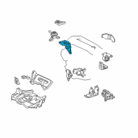 OEM Toyota MR2 Spyder Side Bracket Diagram - 12315-22040