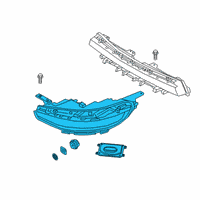 OEM 2020 Kia Soul Driver Side Headlight Assembly Diagram - 92101J2100