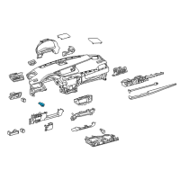 OEM 2015 Lexus ES350 Lamp Assembly, Interior Diagram - 81080-33090