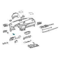 OEM 2017 Lexus ES350 Lamp Assembly, Interior Diagram - 81080-33090