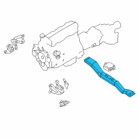 OEM Nissan Frontier Engine Mounting Member Assembly, Rear Diagram - 11331-3S500