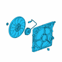 OEM 2011 Cadillac SRX Fan Shroud Diagram - 25931645