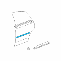 OEM Toyota Avalon Body Side Molding Diagram - 75742-AC020-B0