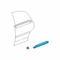 OEM 2003 Toyota Avalon Lower Molding Diagram - 75745-AC020-B0