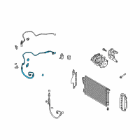 OEM 2014 Kia Optima Cooler Line Suction Hose Diagram - 977634R101