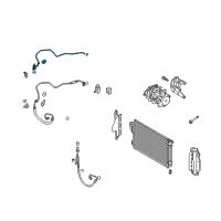 OEM 2015 Kia Optima Liquid Pipe Diagram - 977744R100