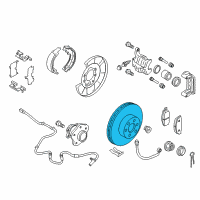 OEM 2018 Nissan Armada Rotor Brake Diagram - 43206-1LB0A