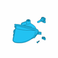 OEM 2012 BMW ActiveHybrid 5 Fog Light, Glass Lens, Left Diagram - 63-17-7-216-887