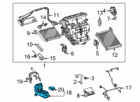 OEM 2010 Lexus HS250h Blower Assy, Cooler Diagram - 88540-75010