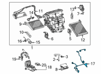 OEM 2011 Lexus CT200h Harness, Air Conditioner Diagram - 82212-0R010