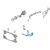 OEM 2003 Ford Thunderbird Hose & Tube Assembly Diagram - 6W4Z-19D734-B