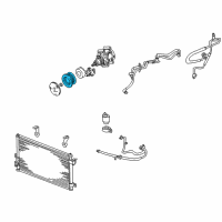 OEM 2004 Lincoln LS Pulley Diagram - 2R8Z-19D784-BA