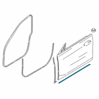 OEM BMW 640i xDrive Gran Turismo Caulking For Front Door Left Diagram - 51-76-7-416-353