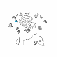 OEM 2013 Acura TL Bracket, Front Engine Mounting Diagram - 50630-TK4-A11